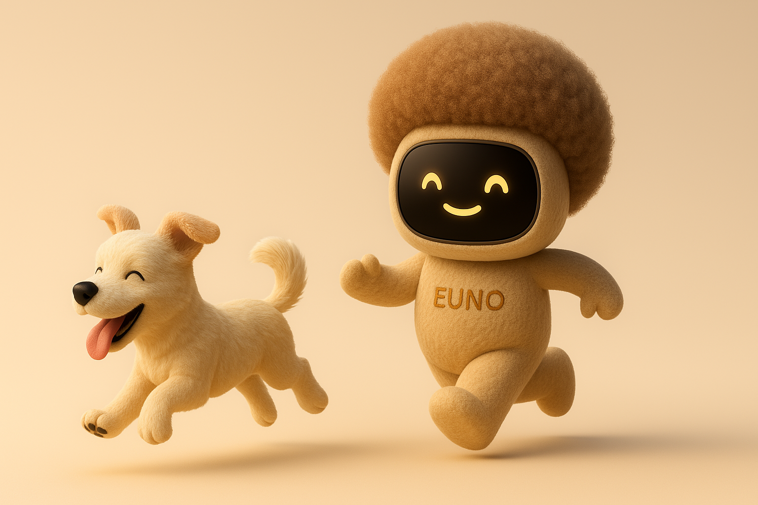 Une collection de robots Euno dans plusieurs couleurs douces