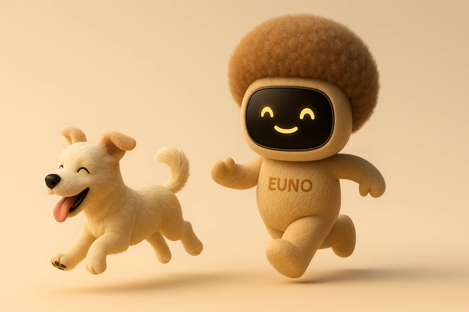 Une collection de robots Euno dans plusieurs couleurs douces